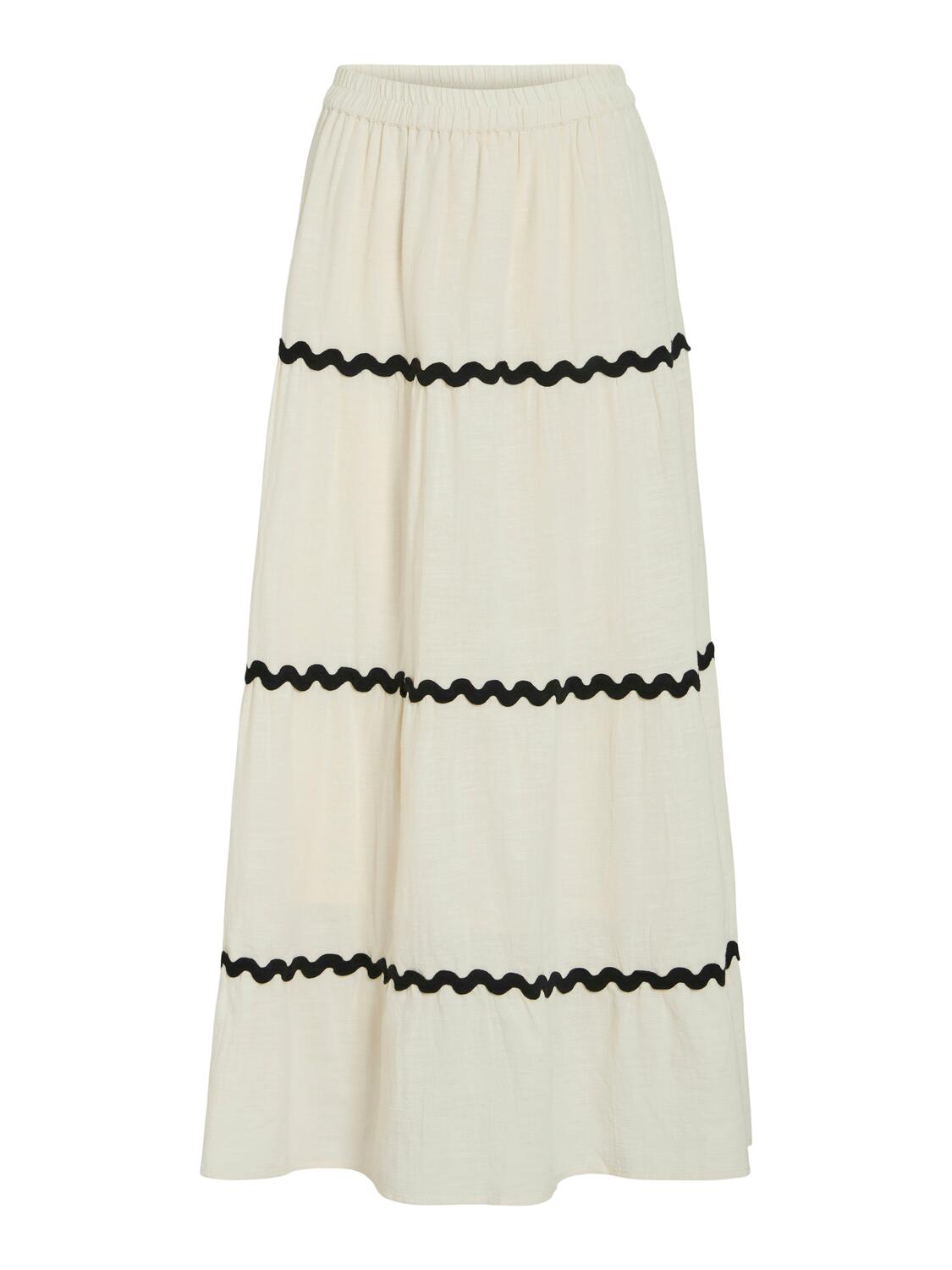 Vimanda Wavy lang nederdel - Birch